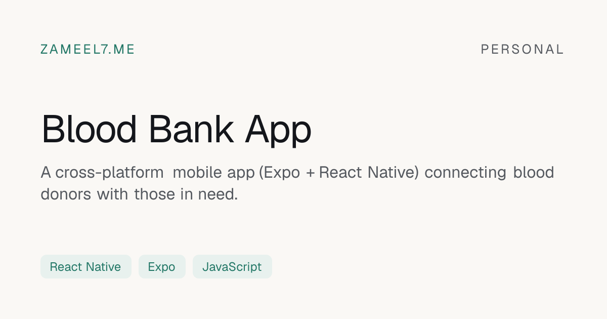Blood Bank App preview
