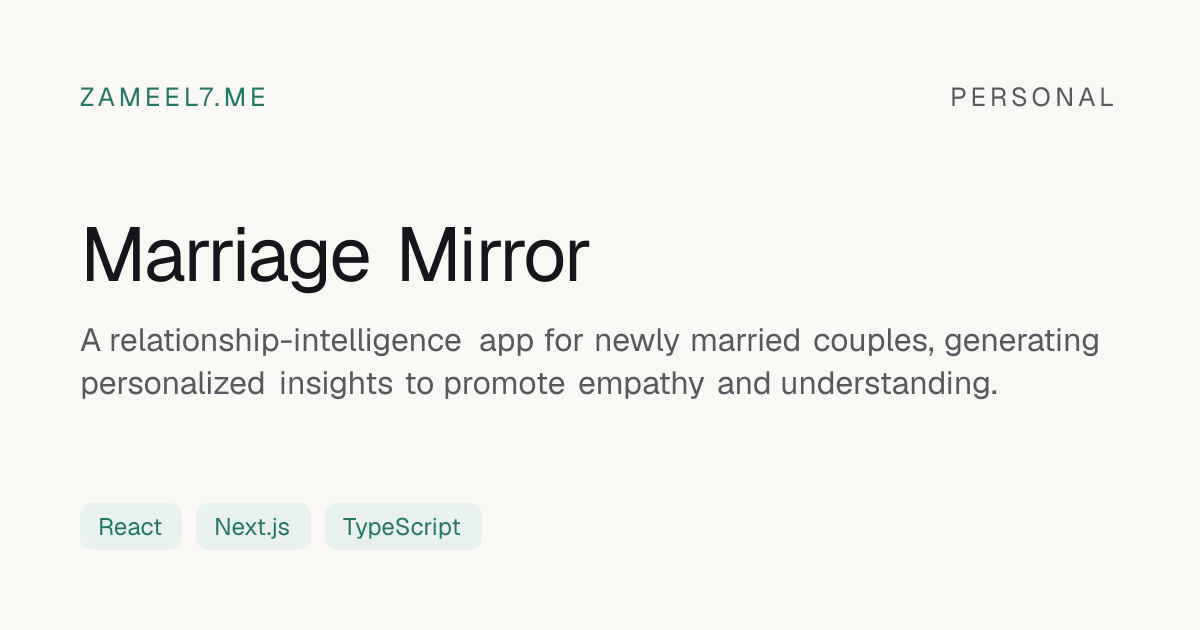 Marriage Mirror preview
