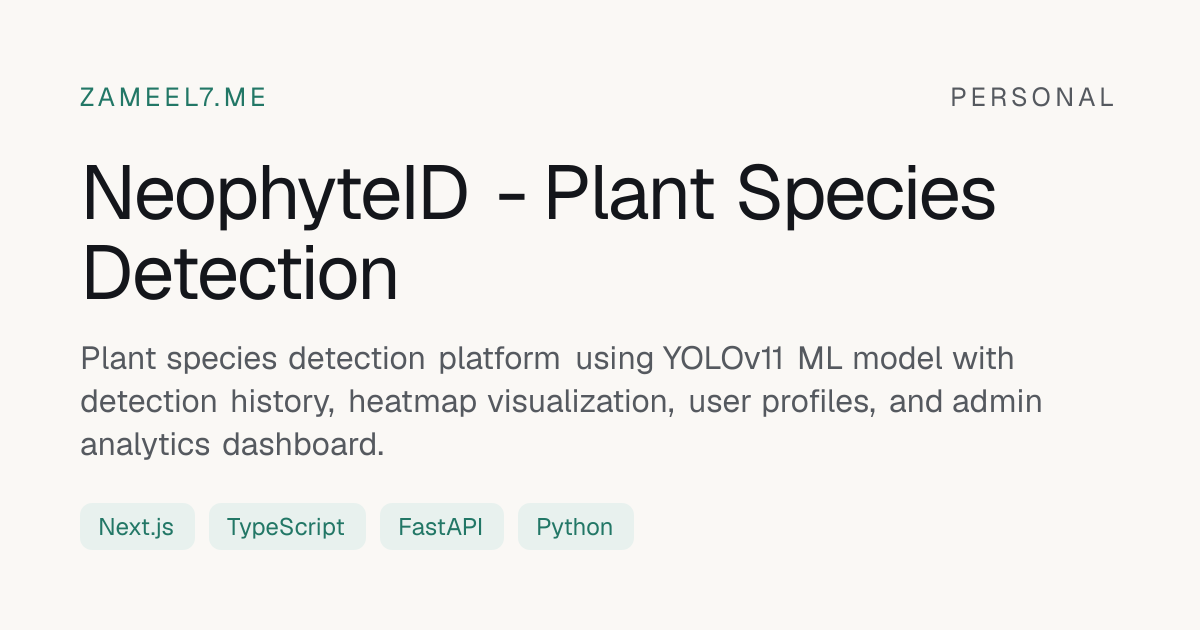 NeophyteID - Plant Species Detection preview