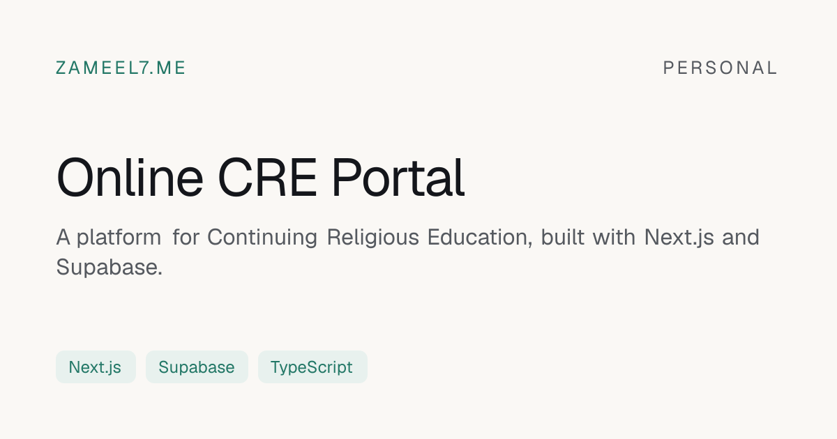 Online CRE Portal preview